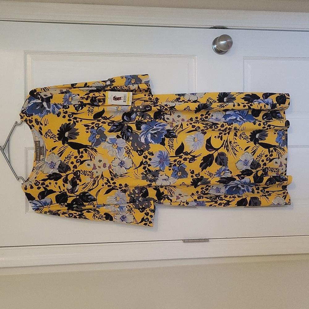 Alexandra + Oak Yellow Floral Dress